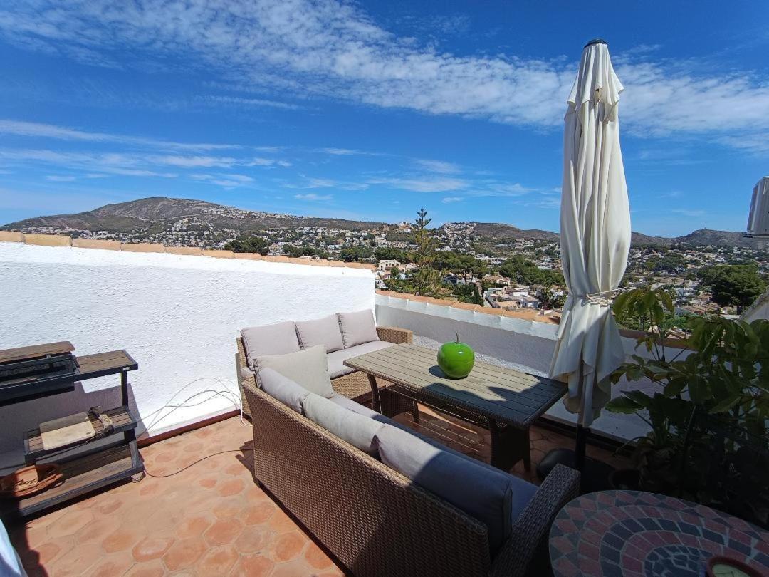 Ferienwohnung Atico-Penthouse En Moraira Con Vistas Al Mar Teulada Exterior foto